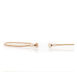 Two fibrestraps on white background. One is open and one is closed.