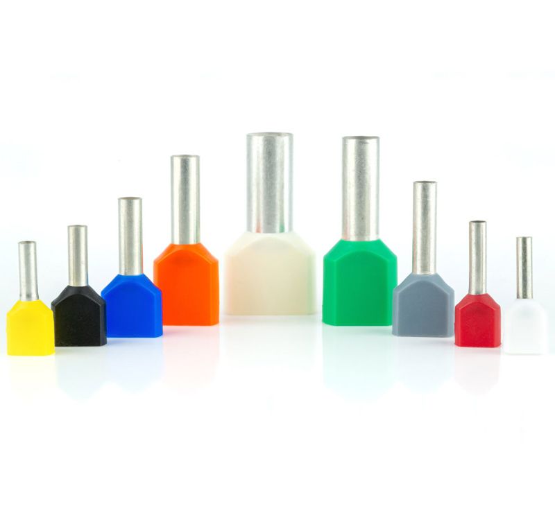 Insulated bootlace ferrules TWIN | DIN 46228/1 standardization | WKK