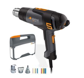 Steinel - HM 2120 E Set with 3 Nozzles - Steinel Heat Gun - Suitable for heat shrink tubing