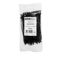 WKK - Plastic cable ties - For universal use - Black - 140x3,6mm - 100 pieces