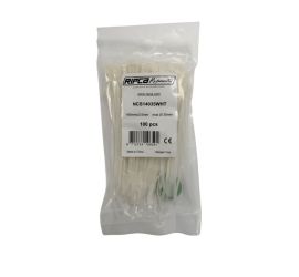 WKK - Plastic cable ties - For universal use - Naturel - 140x3,6mm - 100 pieces