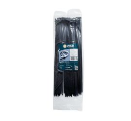 WKK - Plastic cable ties - For universal use - Straight tail - Black - 300x3,6mm - 100 pieces