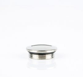 A brass Jacob screw plug with O-ring, with Pg thread, on a white background.
