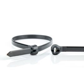 Ty-Rap® - Plastic cable ties - Stainless steel lock - Heat-stabilized - Black - 361x4,8mm - 1000 pieces