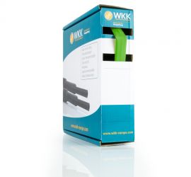 Een minibox met een rol groene H-2(Z) dunwandige krimpkous