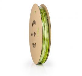 A reel of yellow/green thin-wall heat shrink tubing, H-2F(YG) 2.1, 150 meters, of the brand Hongshang.