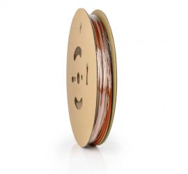 A reel of brown thin-wall heat shrink tubing, H-5(3X)-F, 150 meters, of the brand Hongshang.