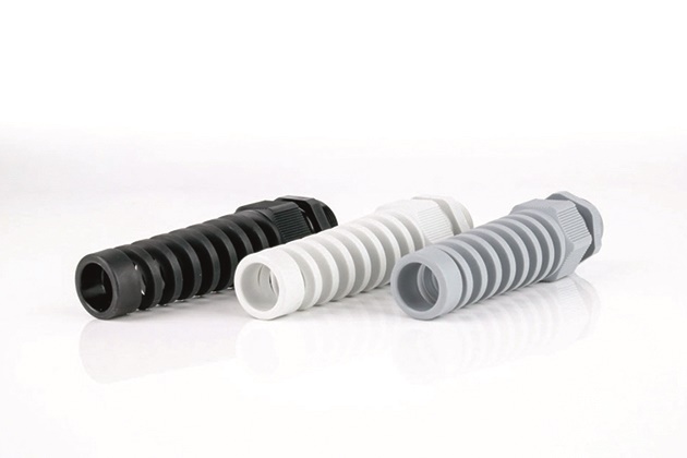 When do you use cable glands with a spiral top?