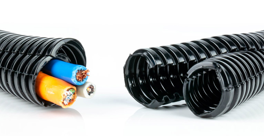 What is the function of a corrugated tube?